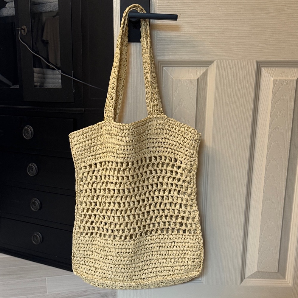 Handcrafted Beige Tote Bag
